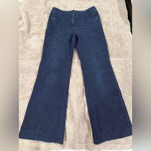 Kenneth Cole wide leg denim slacks. Size 8. Very versatile wardrobe piece.